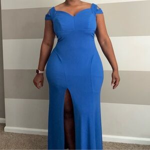 Emerald Sundae Royal Blue Maxi Dress